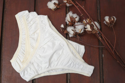 Kit Conforto Diário: 3 Calcinhas de Algodão Orgânico Femininas